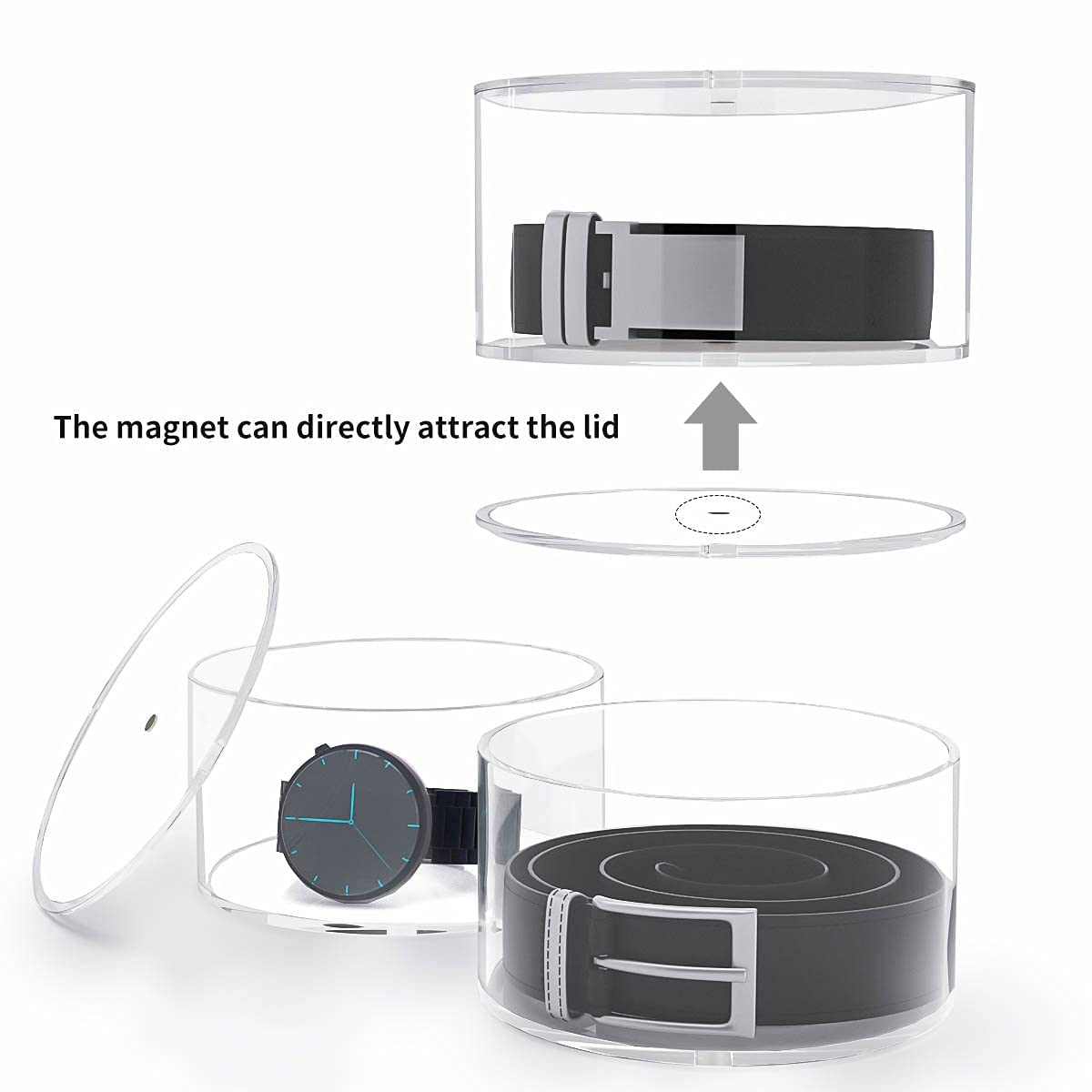 NIUBEE transparent belt display case quick outfit matching at a glance