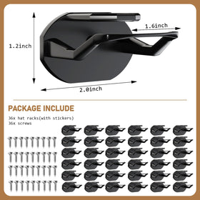 Niunuerga dual-hanging-ways hooks offer hidden button hang or strap-down display.