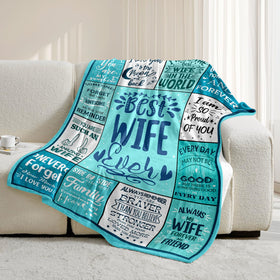 NIVAY gift packaging for the wife blanket, elegant presentation for gifting