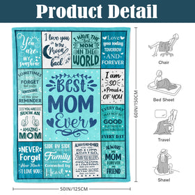 NIVAY mom blanket care guide shows machine wash durability