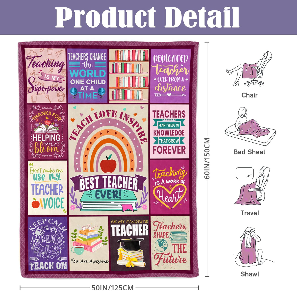NIVAY machine-washable blanket after washing for easy care