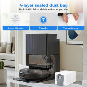 NIXOOT QV35A dust bags simplify debris disposal and maintenance.