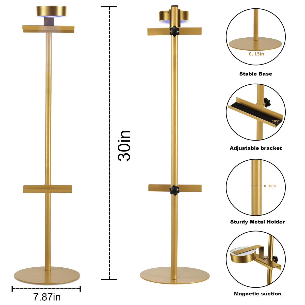 NKJIH sturdy metal vertical stand keeps frames safely upright.