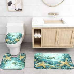 Nkzply Soft flannel bath rug adds warmth and absorbency underfoot