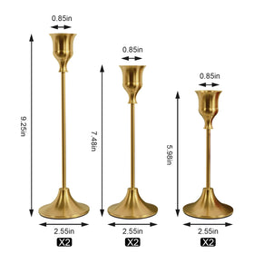 NLBTW three-size taper candlesticks for flexible centerpieces