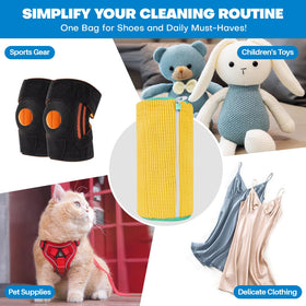 NMQHPA 2-pack yellow shoe bags for versatile cleaning