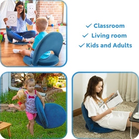 Nnewvante compact floor chair size for quick setup in small spaces.