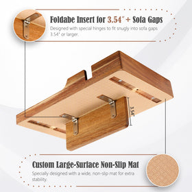 Nnewvante space-saving sofa tray fits compact living spaces.