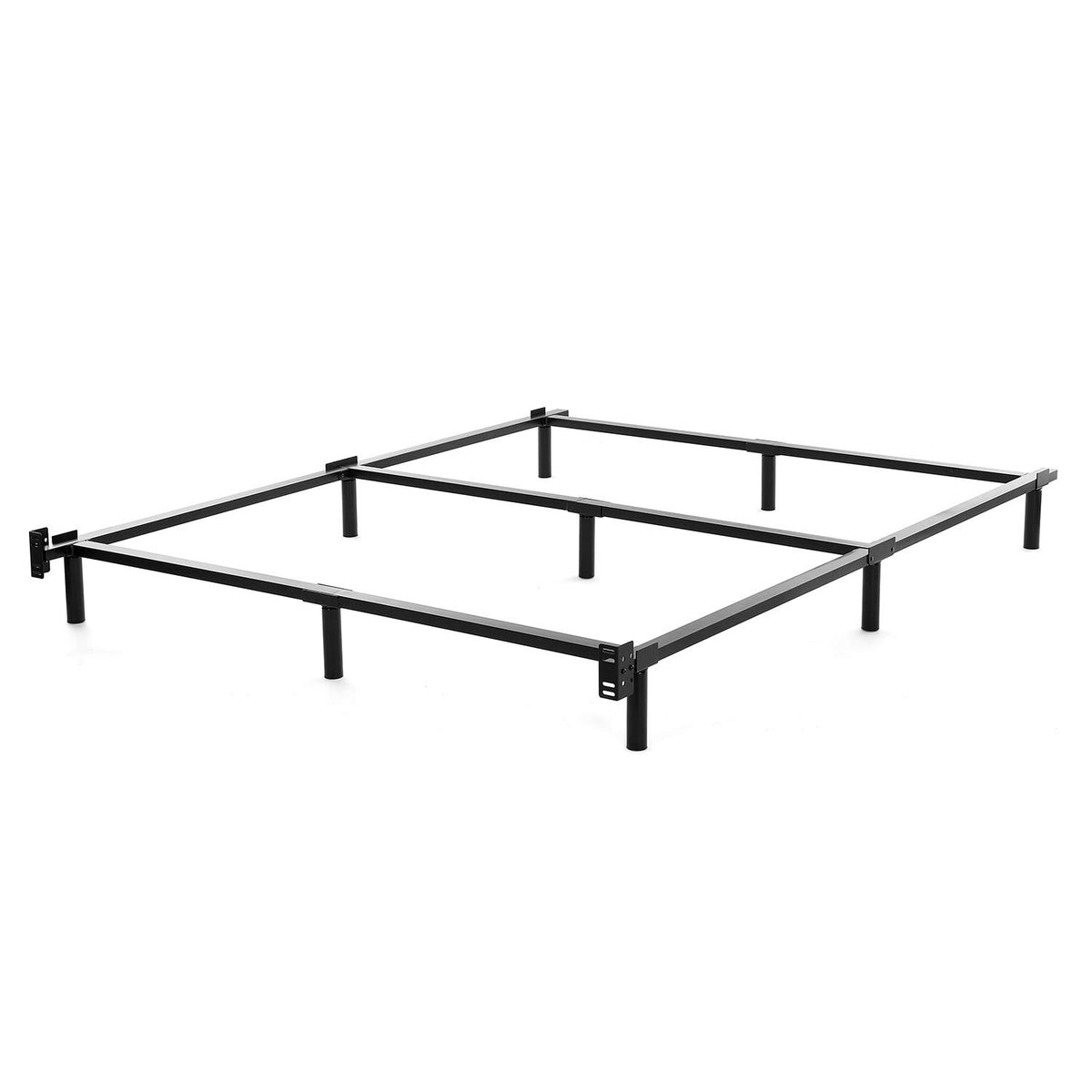 NOAH MEGATRON queen bed frame side view highlights slim profile for space efficiency