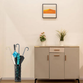 Noamus freestanding rack in rain collection style for organized entryways.