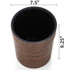 Noamus vintage small trash can top ring, prevents bag slips for neat waste disposal.