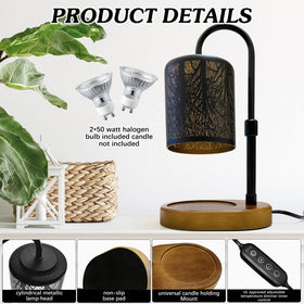 NoavJax candle warmer jar candles compatibility shows flexible candle sizes