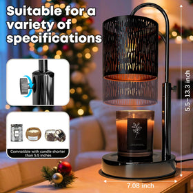 NoavJax candle warmer lamp shade adds sleek decor touch.
