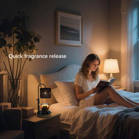 NoavJax candle warmer lamp two bulbs deliver bright warmth.