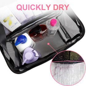 NOBLIGOAL quick-drying mesh prevents water buildup after showers.