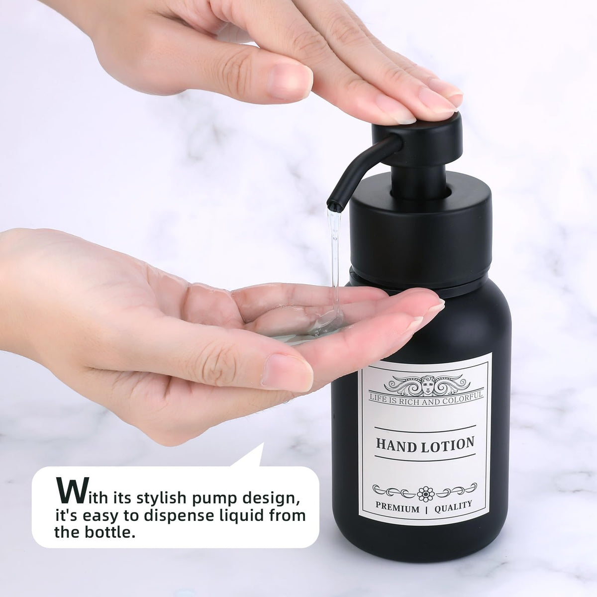 Drill-free wall bracket with adhesive tape keeps your bathroom clutter-free.