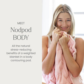 nodpod Body 6.5lb weighted blanket travel-ready for peaceful journeys