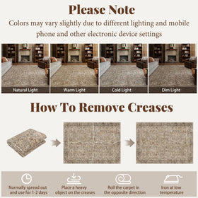 NoiFamo non-slip backing rug on hardwood floor showing stability during play.