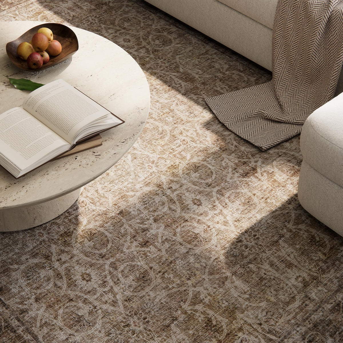 NoiFamo ultra-soft faux-wool rug close-up highlighting plush comfort.