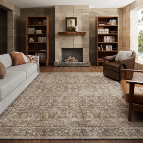 NoiFamo washable rug in living room 8x10 with non-slip backing for safe family space.