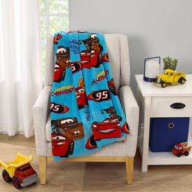 NoJo Disney Cars race colors blanket sparks imaginative play and lounging.