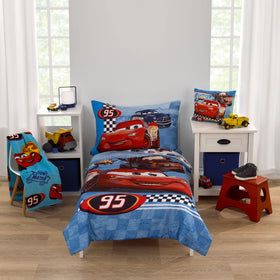 NoJo Disney Cars two-piece set coordinates with Cars decor