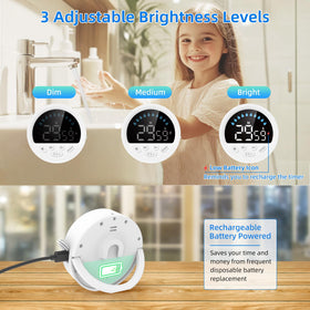 NOKLEAD timer includes charging cable and quick-start guide for easy setup.