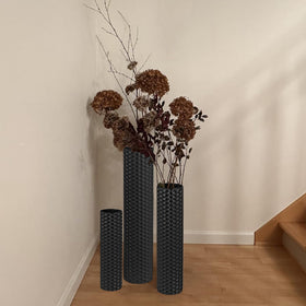 NOLIPED wide-mouth vase accommodates dried florals and stems
