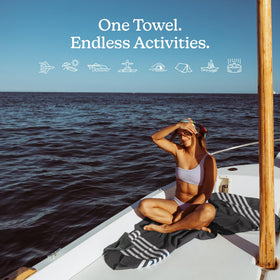 Nomadix Original Towel for a camping adventure, versatile and quick-drying.