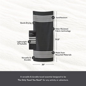 Nomadix Original Towel during yoga, slip-resistant and absorbent for flows.