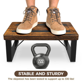 NomNest One Step Stool features a wide step for comfortable standing