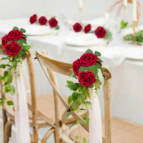 NONMON close-up of foam rose texture for realistic wedding decor