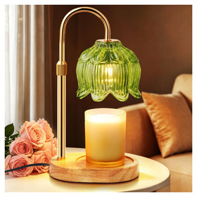 NONVJJ Flower Candle Warmer Lamp on display delivering steady heat for flameless fragrance.