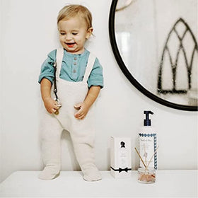 Noodle & Boo aromatherapy reeds filling a nursery with a gentle scent.