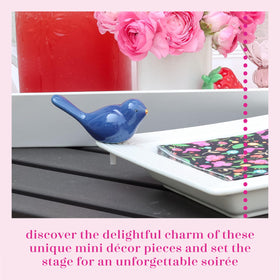 Nora Fleming Bluebird of Happiness ceramic construction adds durable elegance.