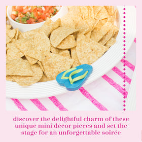 Nora Fleming flip-flops mini close-up captures sunny vacation vibes for gatherings