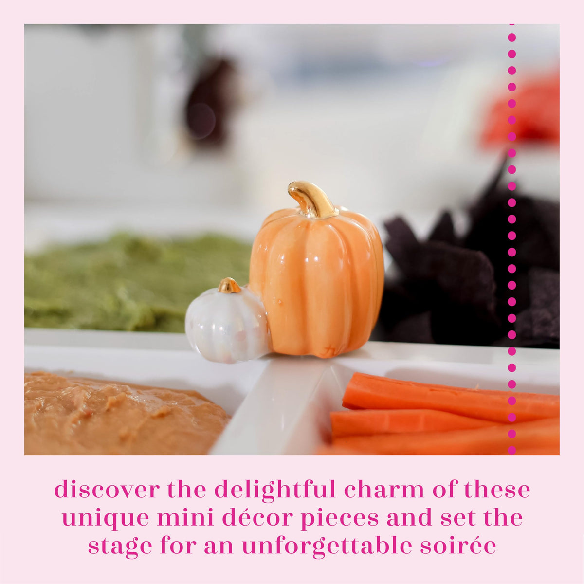 Nora Fleming interchangeable base and mini for versatile fall display