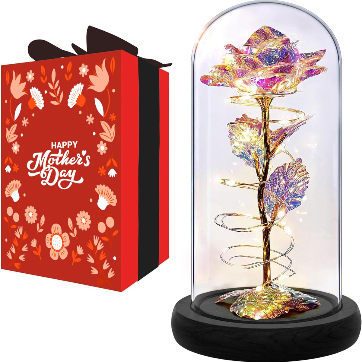Norcalway Galaxy Rose Dome Lamp as a luminous centerpiece for romantic decor