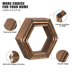 NORCEESAN NOVIMANGO paulownia wood shelves are lightweight yet sturdy for flexible layouts.