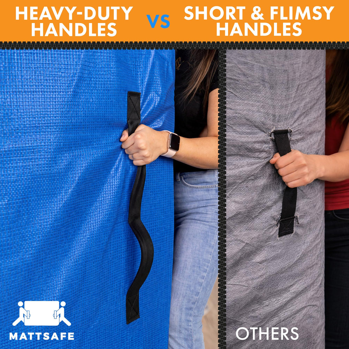 Nordic Elk Cal King mattress bag eight handles for easier carrying during moving.
