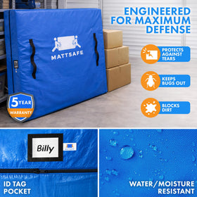 Nordic Elk Cal King bag snug fit prevents slipping during transport.