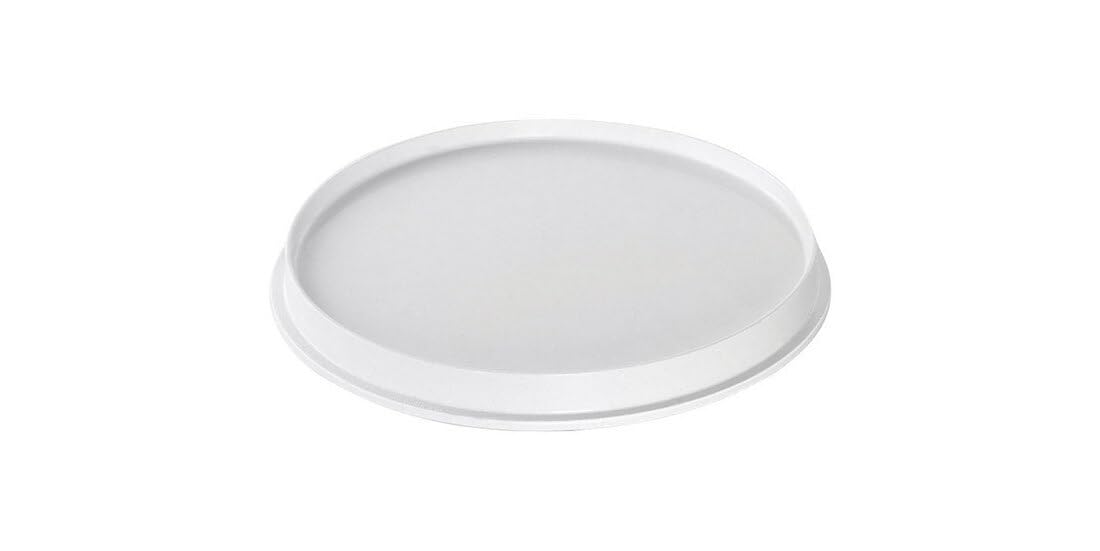 Nordic Ware 11x11 microwave rack white side view ideal for compact kitchen layouts.