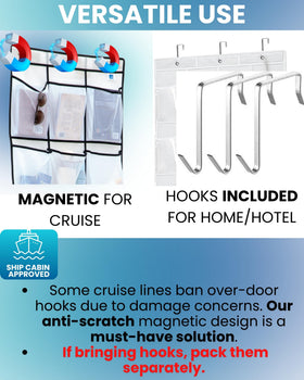 Nordmoose over-the-door option works with magnets or hooks for versatile use.
