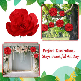 Norme lightweight giant rose for easy relocation and flexible decor rearrangements.