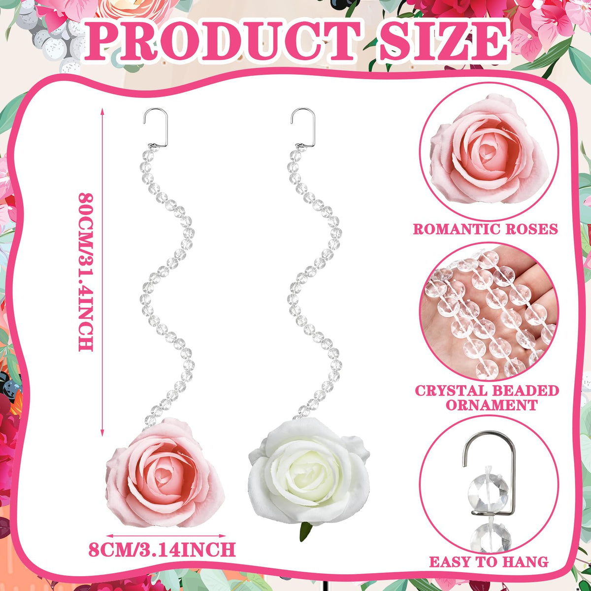 Norme crystal garland with clear beads enhances ambient lighting for receptions.