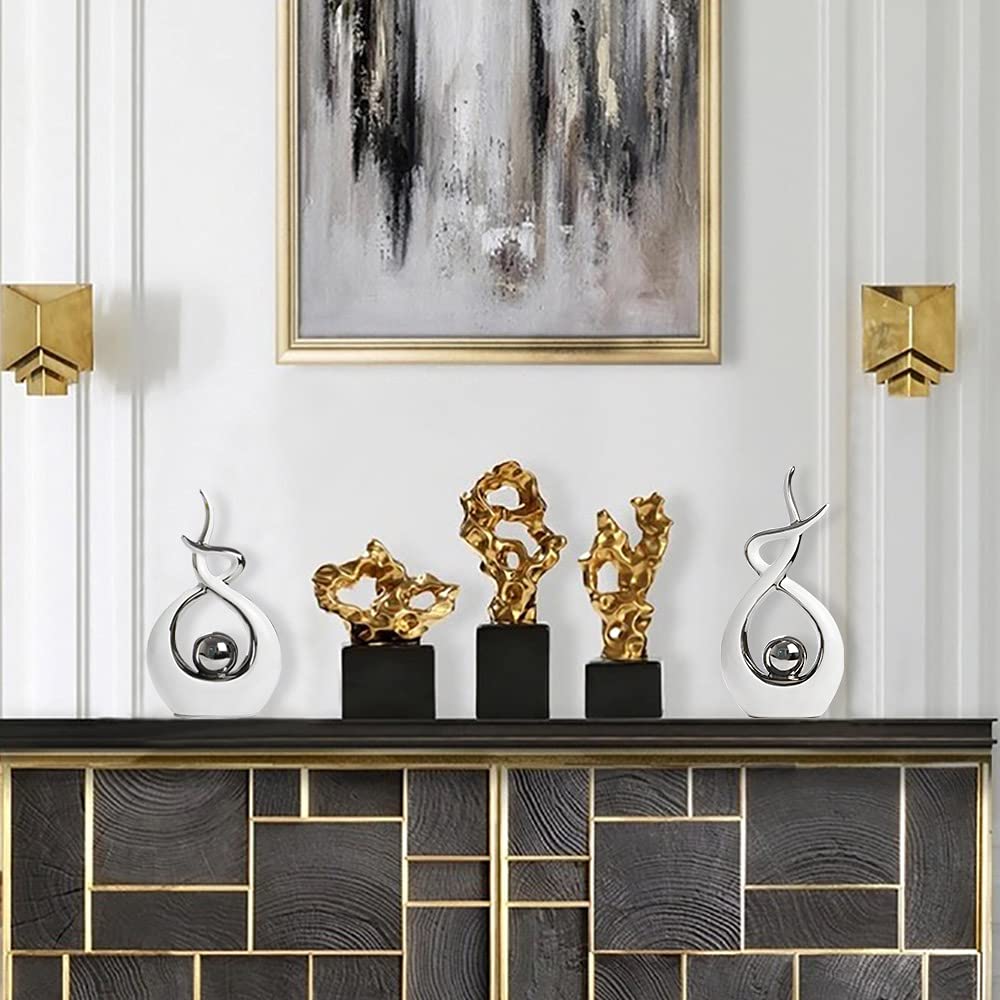 Norrclp centerpiece ceramic statue on dining room table to elevate decor.