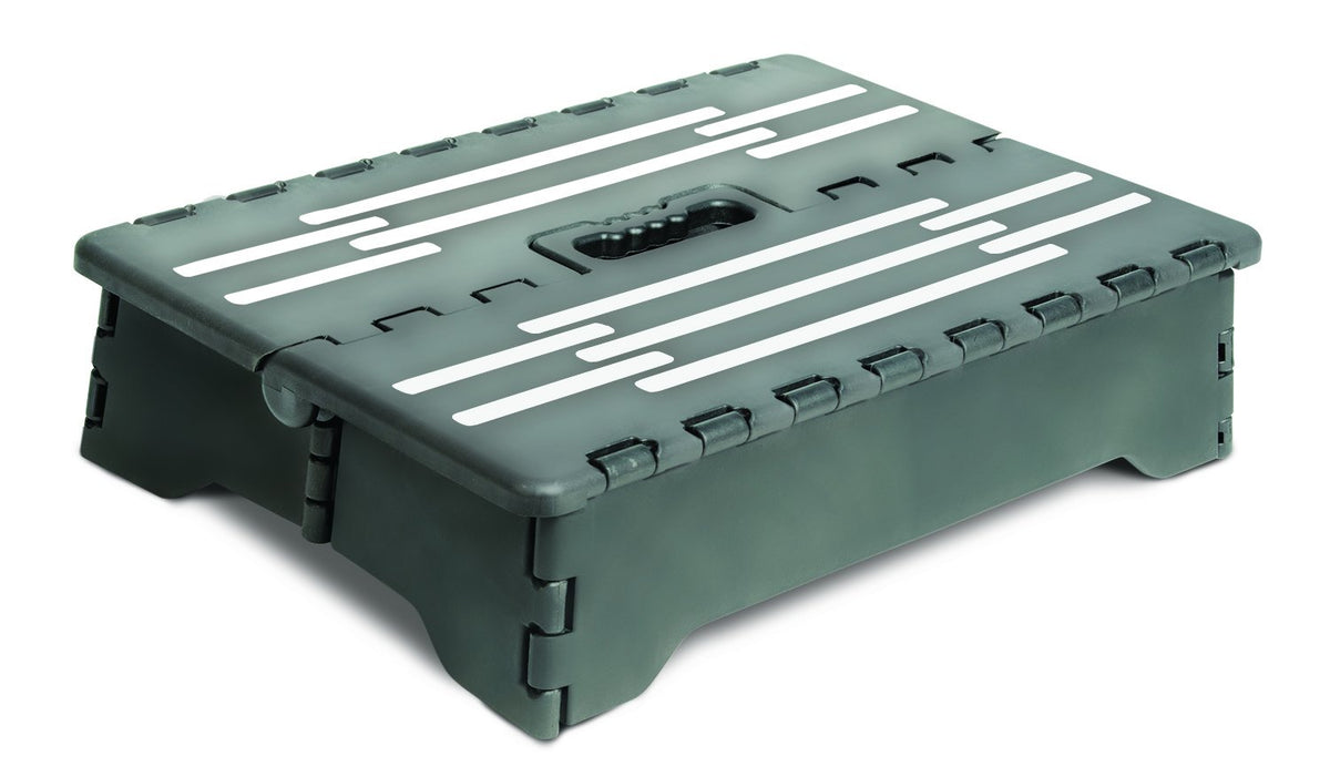 North American Health + Wellness portable folding step in flat-fold form for easy storage and transport