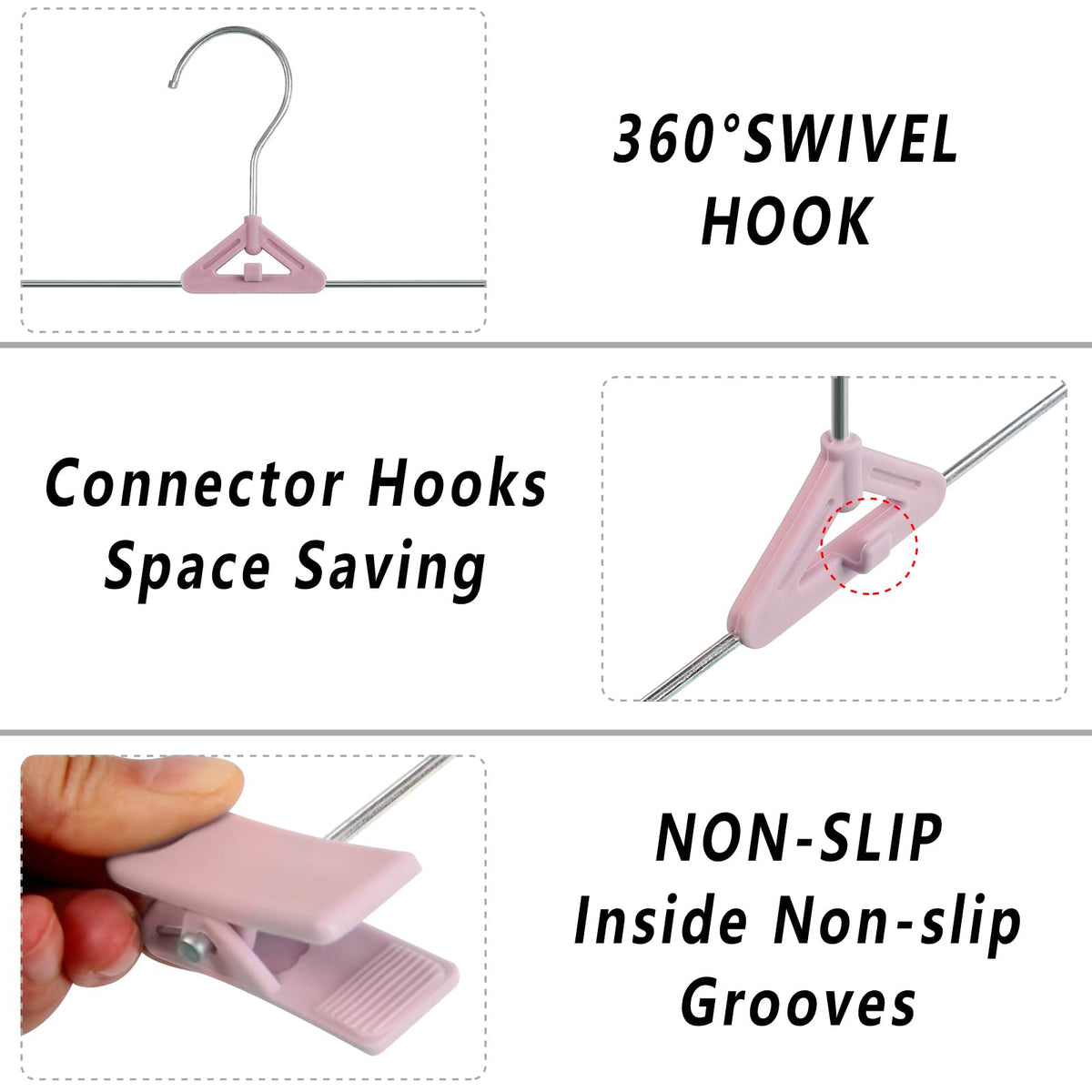 NORTHERN BROTHERS adjustable clip width holds skirts and shorts securely