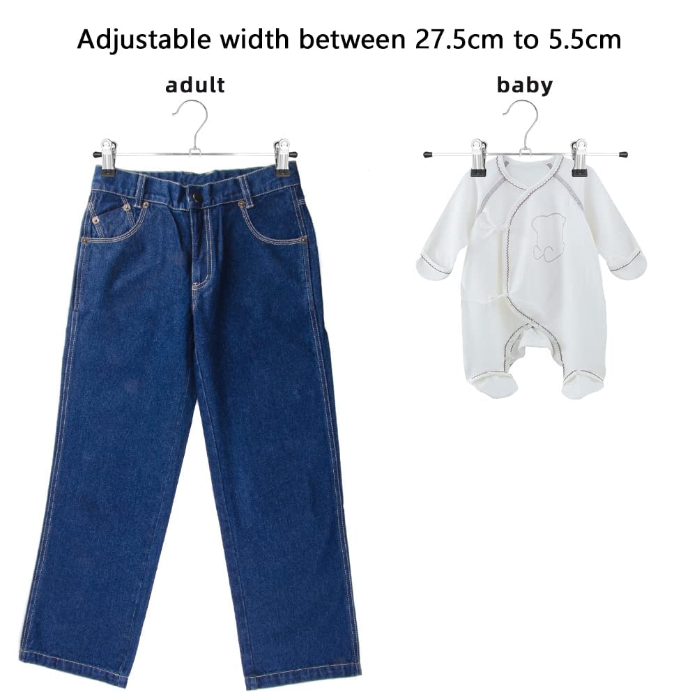 Northern Brothers adjustable clip hangers for versatile pants hanging