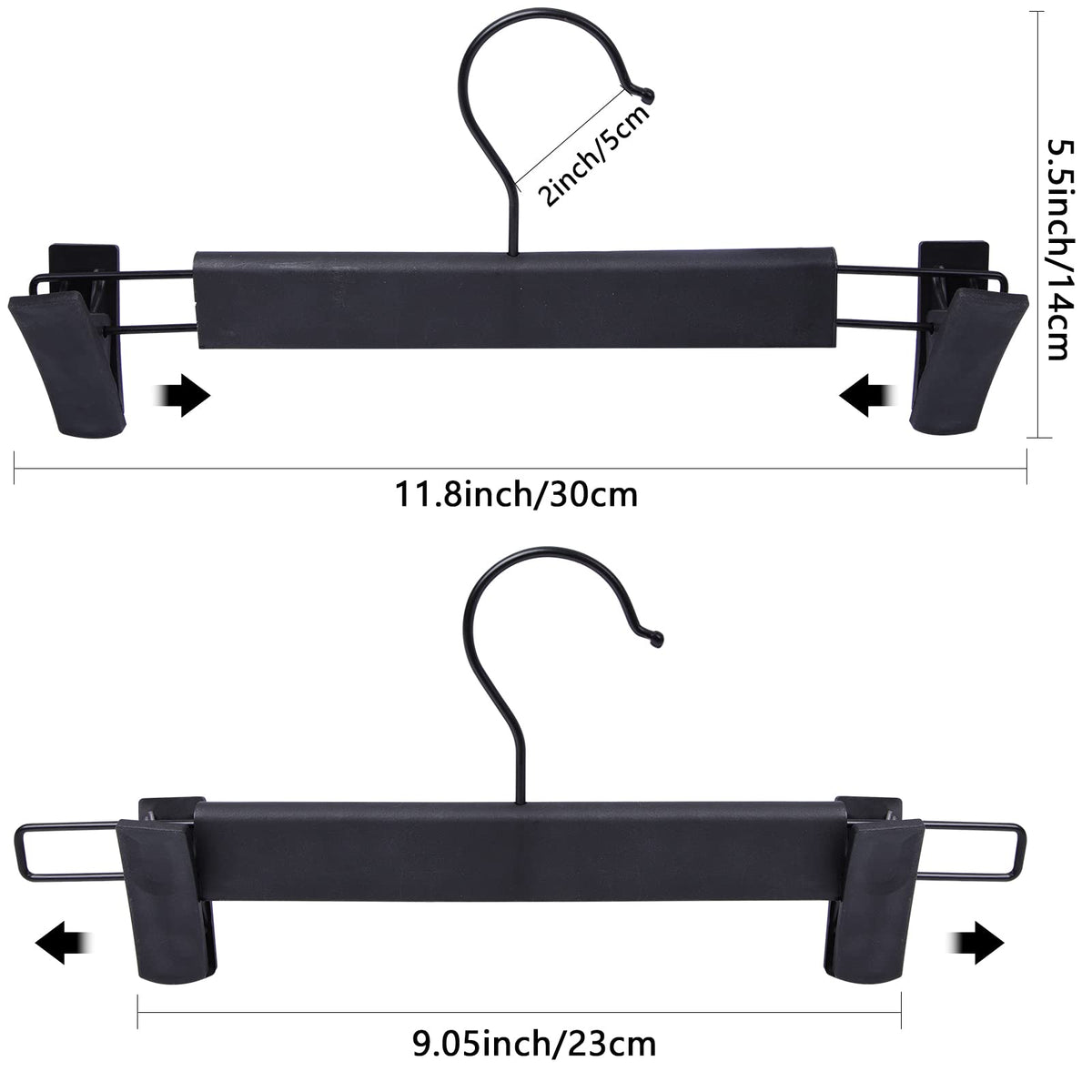 NORTHERN BROTHERS bulk black hangers for large families and organized closets